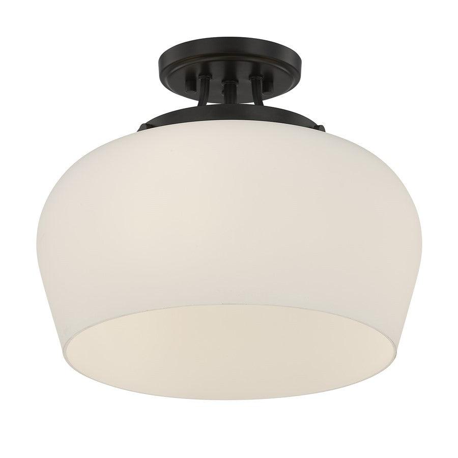 Savoy House Essentials Octave 3 Lt Semi-Flush, Satin Nickel