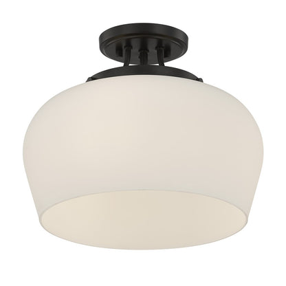 Savoy House Essentials Octave 3 Lt Semi-Flush, Satin Nickel