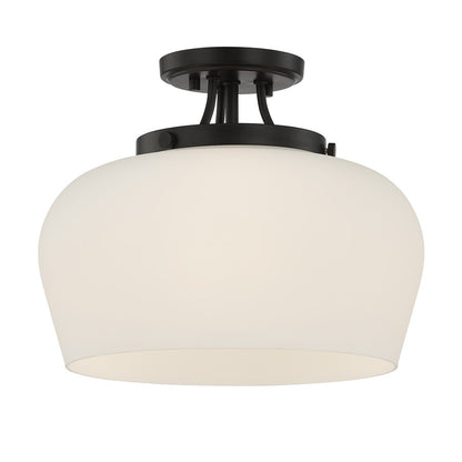 Savoy House Essentials Octave 3 Lt Semi-Flush, Satin Nickel