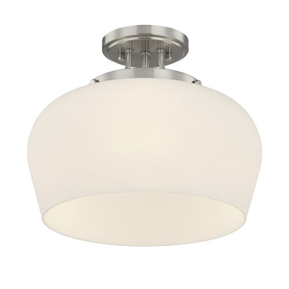 Savoy House Essentials Octave 3Lt Semi-Flush, Satin, Satin Nickel