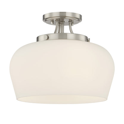Savoy House Essentials Octave 3Lt Semi-Flush, Satin, Satin Nickel