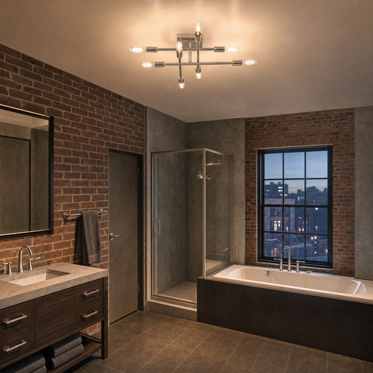 Savoy House Lyrique 8 Light Semi Flush