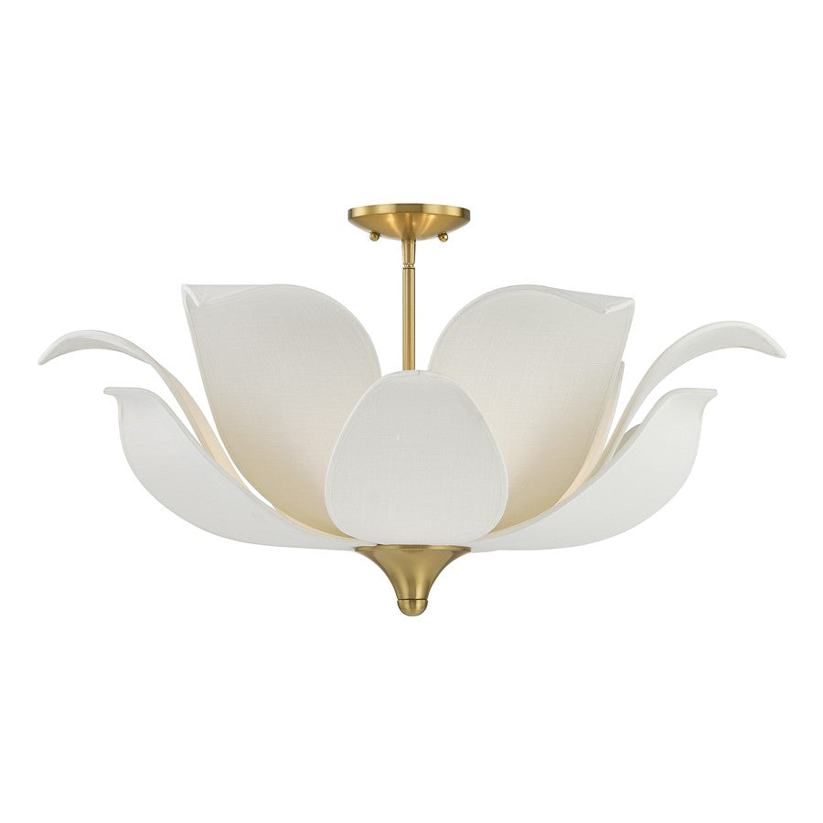 Savoy House Elsie 6 Lt Convertible Pendant, Warm Brass
