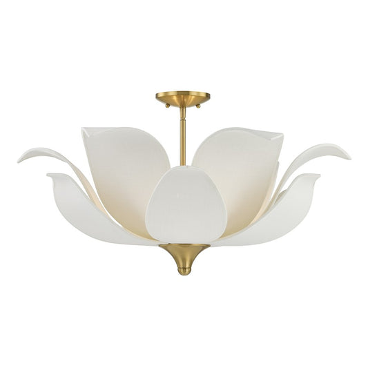 Savoy House Elsie 6 Lt Convertible Pendant, Warm Brass