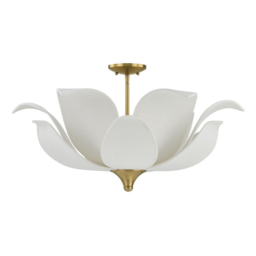Savoy House Elsie 6 Lt Convertible Pendant, Warm Brass