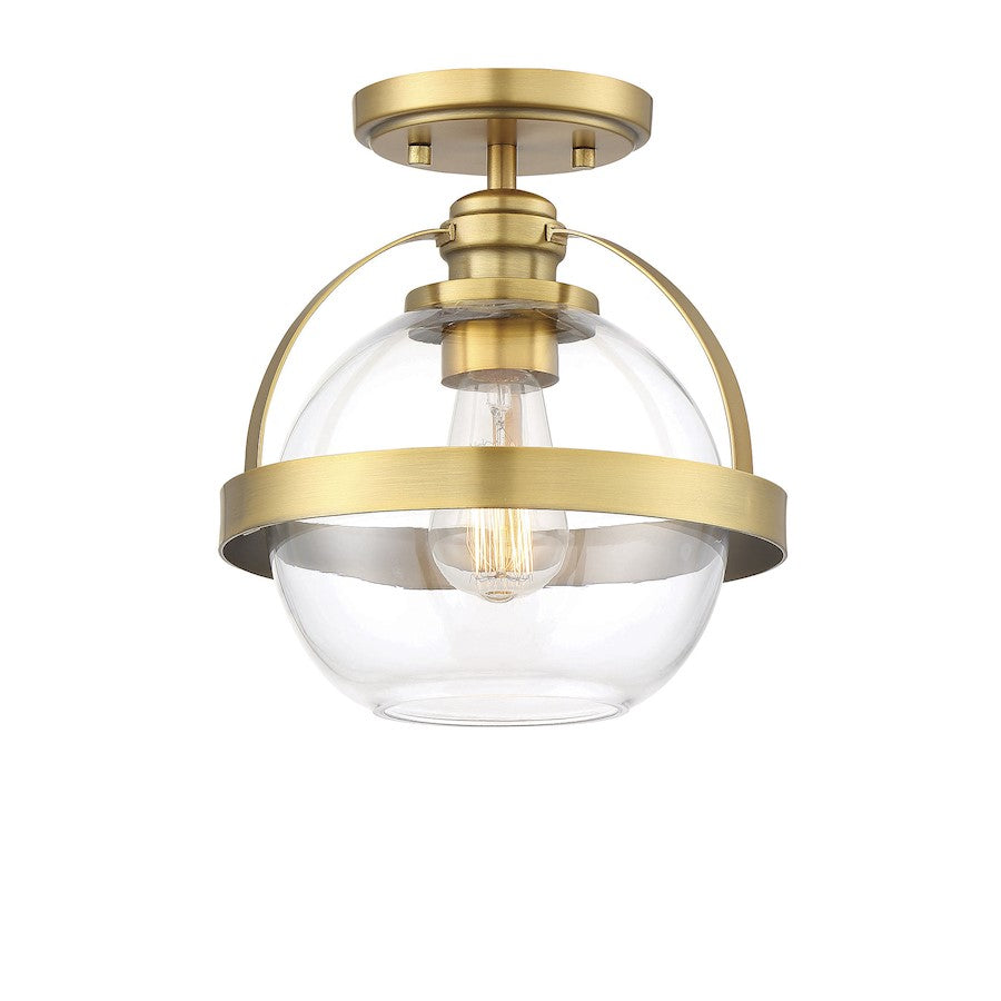 Savoy House Pendleton 1-Light Ceiling Light, Warm Brass - 6-7200-1-322