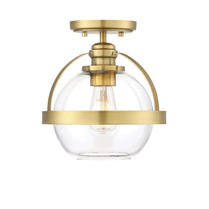 Savoy House Pendleton 1-Light Ceiling Light, Warm Brass