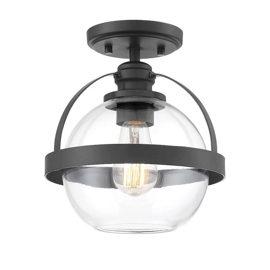 Savoy House Pendleton 1-Light Ceiling Light, Matte Black