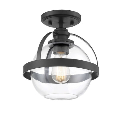 Savoy House Pendleton 1-Light Ceiling Light, Matte Black