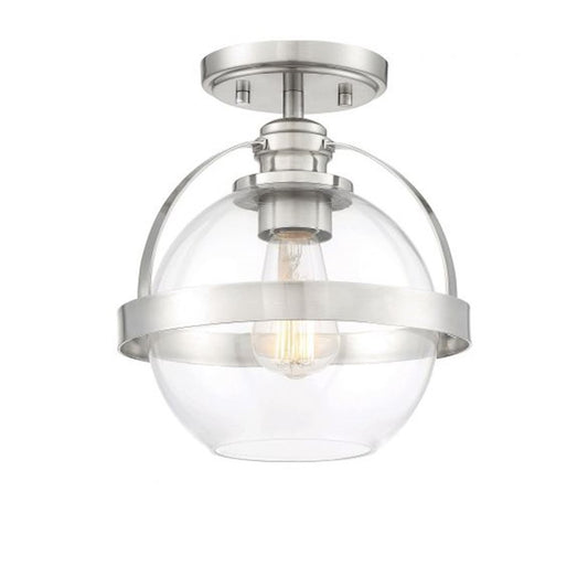 Savoy House Pendleton 1-Light Ceiling Light, Satin Nickel