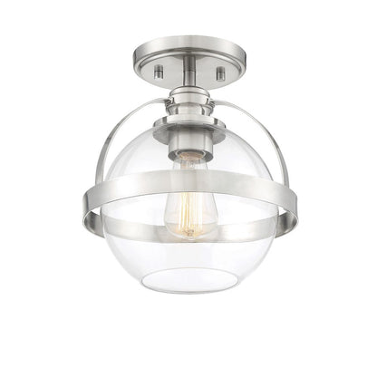 Savoy House Pendleton 1-Light Ceiling Light, Satin Nickel