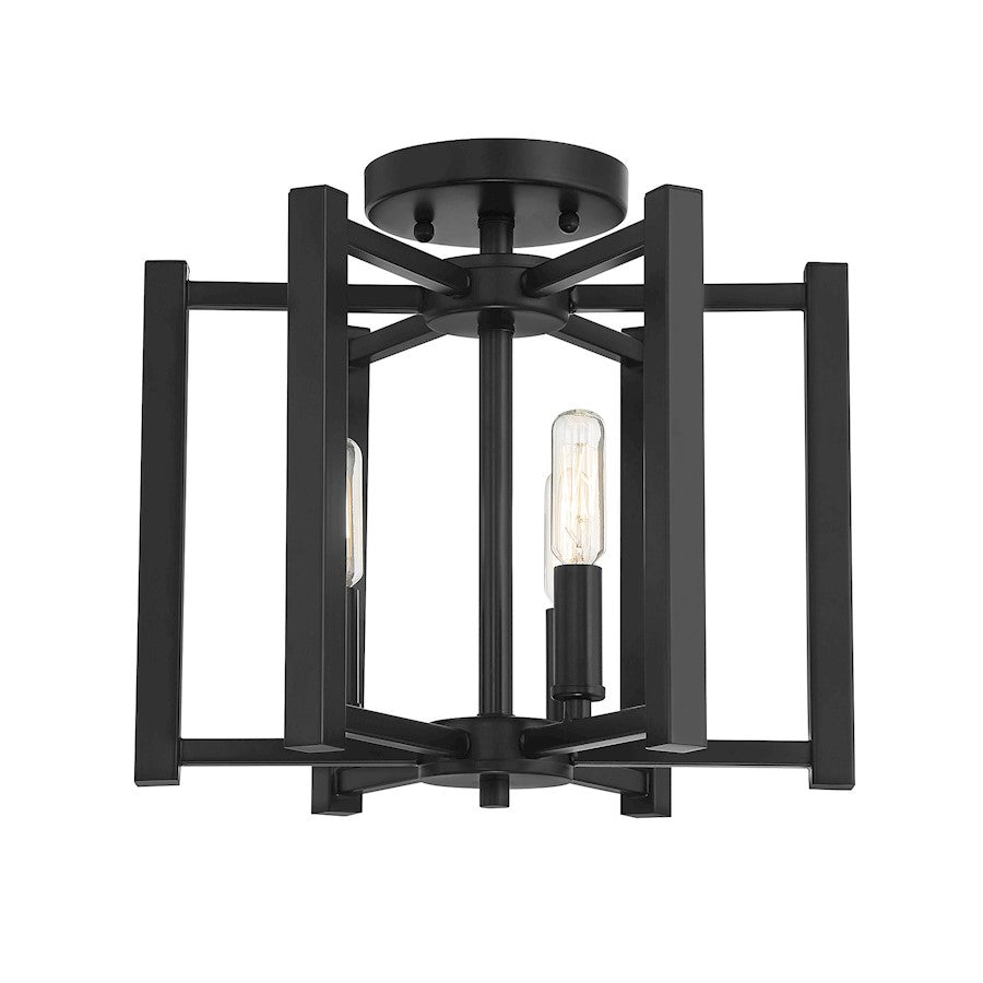 Savoy House Benson 3-Light Ceiling Light, Matte Black