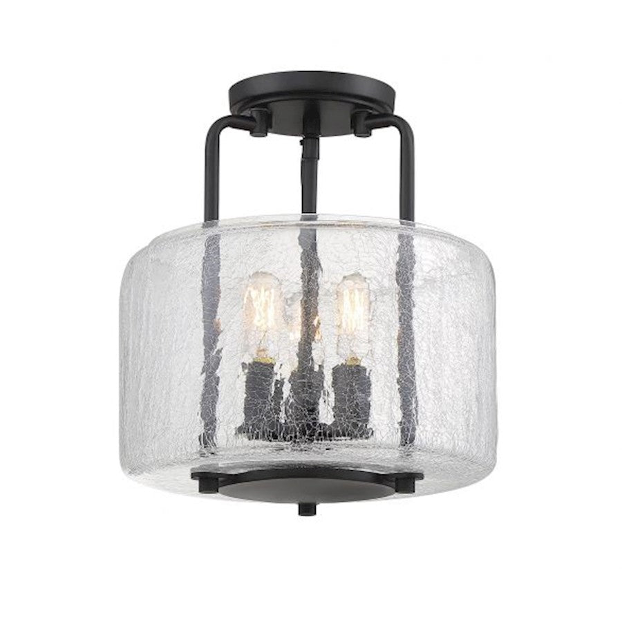Savoy House Avalon 3-Light Ceiling Light, Black