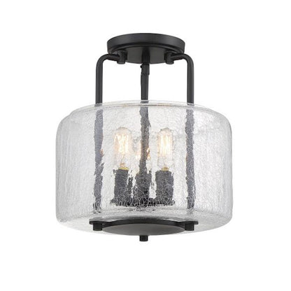Savoy House Avalon 3-Light Ceiling Light, Black