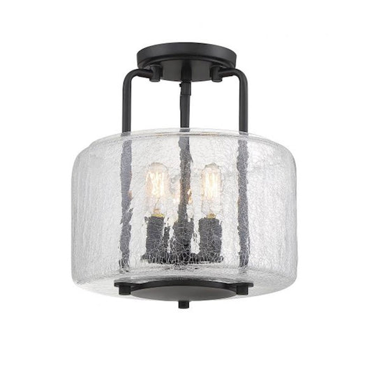 Savoy House Avalon 3-Light Ceiling Light, Black
