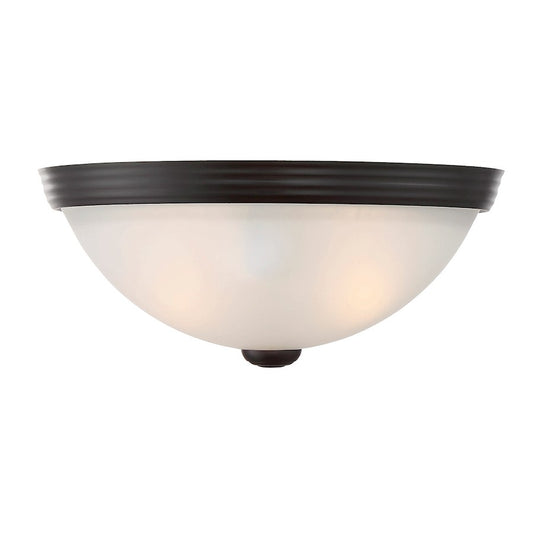 Savoy House 2-Light 11" Ceiling Light, English Bronze