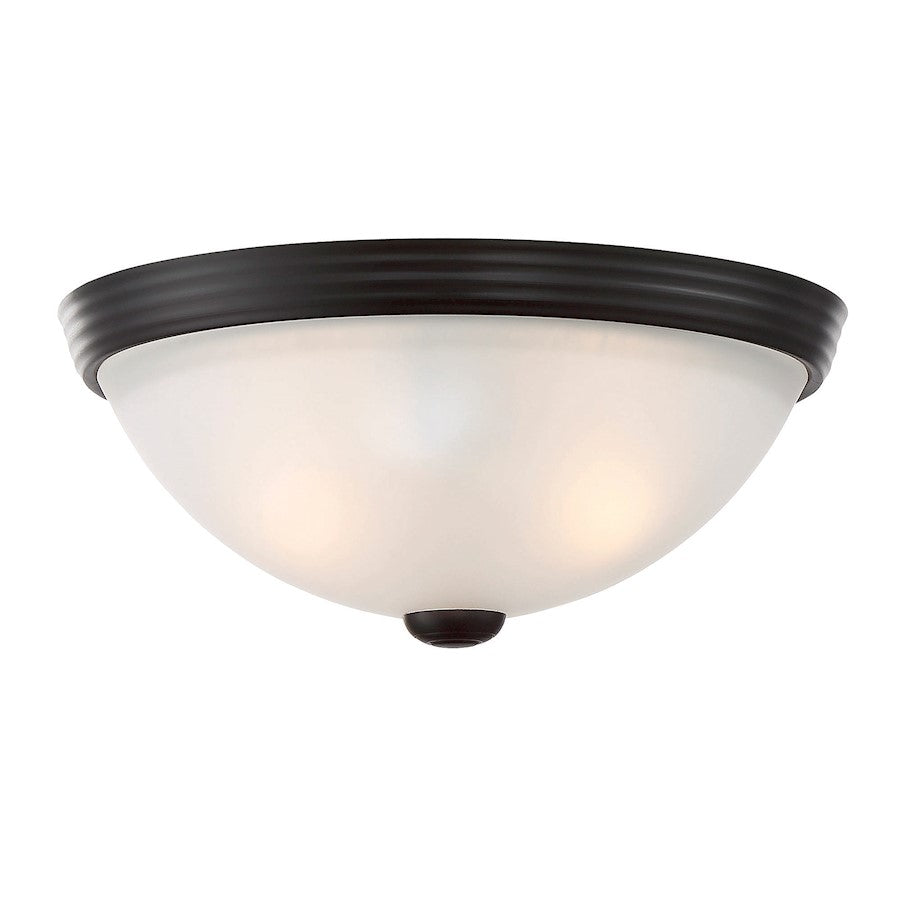 Savoy House 2-Light 11" Ceiling Light, English Bronze