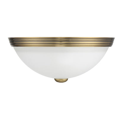 Savoy House 2-Light 11" Ceiling Light, Warm Brass