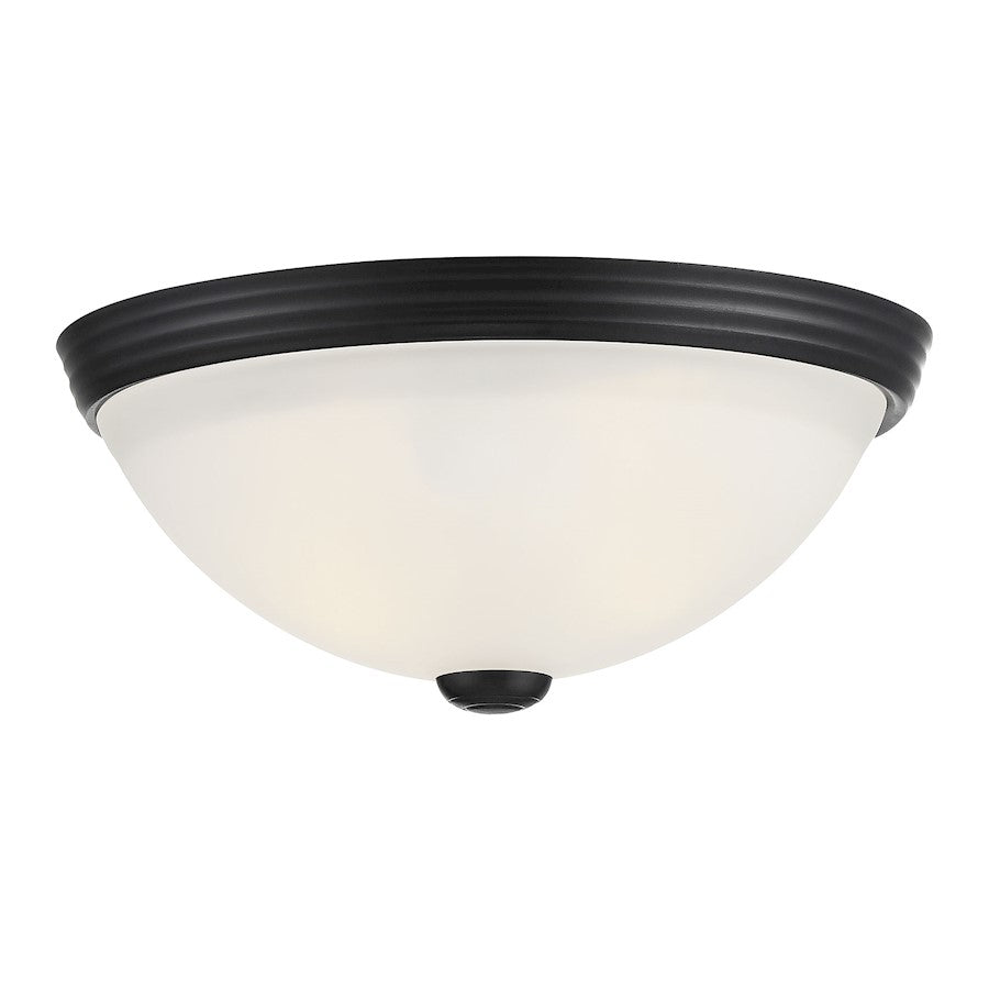 Savoy House 2-Light 11" Ceiling Light, Matte Black