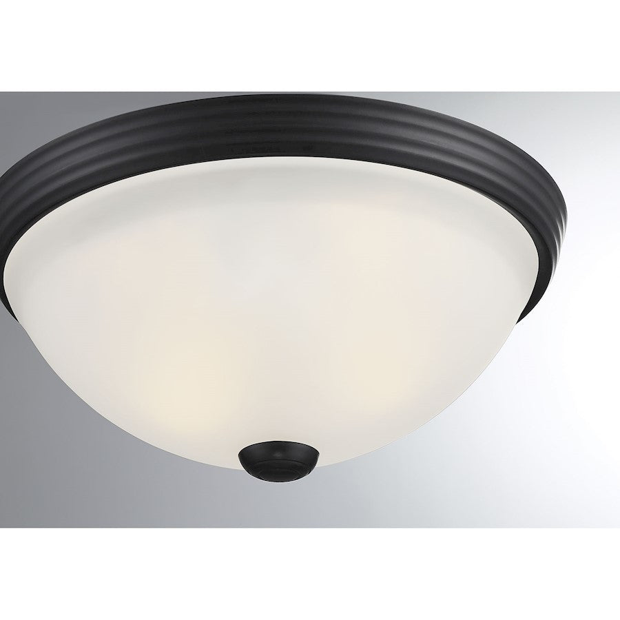 Savoy House 2-Light 11" Ceiling Light, Matte Black