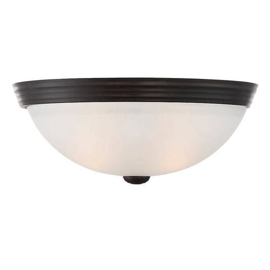 Savoy House 2-Light 13" Ceiling Light, English Bronze