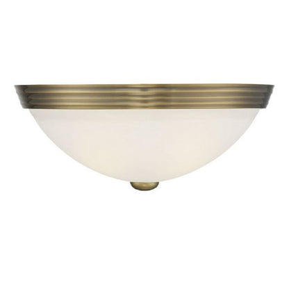 Savoy House 2-Light 13" Ceiling Light, Warm Brass - 6-780-13-322