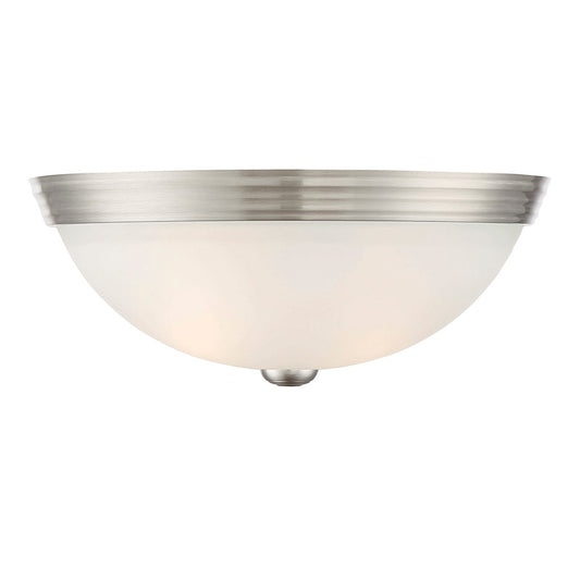 Savoy House 2-Light 5" Ceiling Light, Satin Nickel