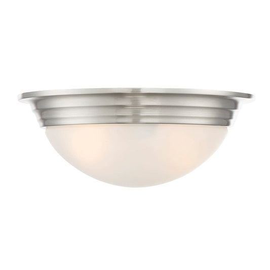 Savoy House 2-Light 11" Ceiling Light, Satin Nickel