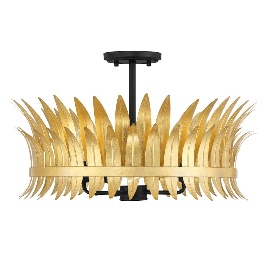 Savoy House Ensley 4-Light Ceiling Light, True Gold