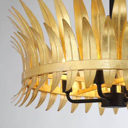 Savoy House Ensley 4 Light Semi-Flush, True Gold