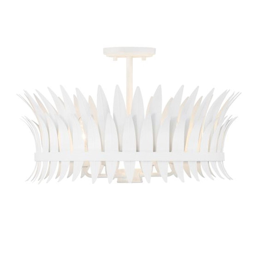 Savoy House Ensley 4 Light Semi-Flush, Bisque White