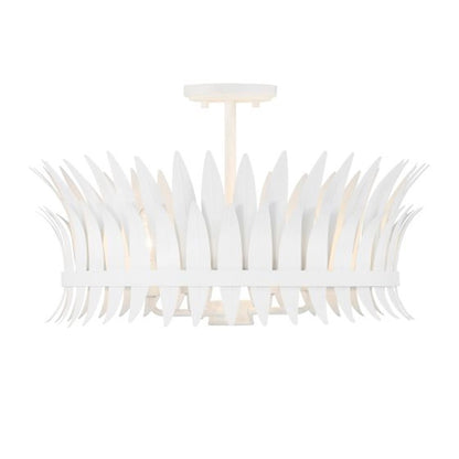 Savoy House Ensley 4 Light Semi-Flush, Bisque White