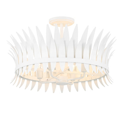 Savoy House Ensley 4 Light Semi-Flush, Bisque White