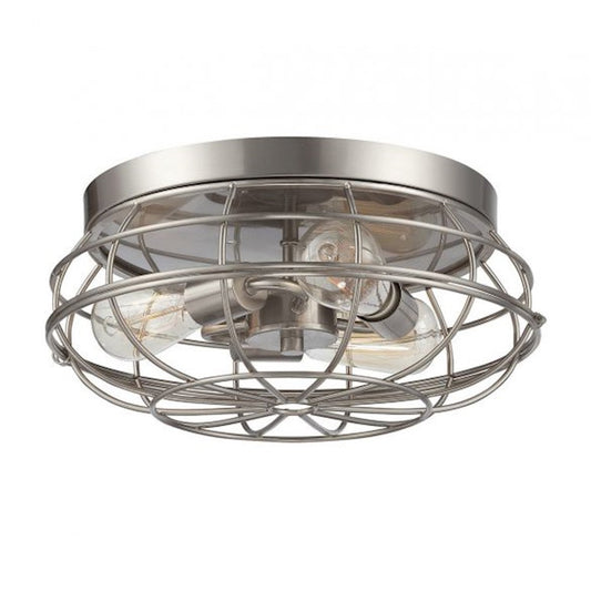 Savoy House Scout 3-Light Ceiling Light, Satin Nickel - 6-8074-15-SN