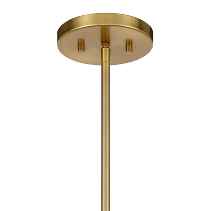 Savoy House Bailey 4 Light Convertible Semi-Flush/Pendant, Brass