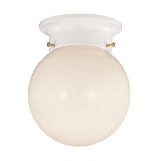 Savoy House 1 Light 5" Flush Mount, White