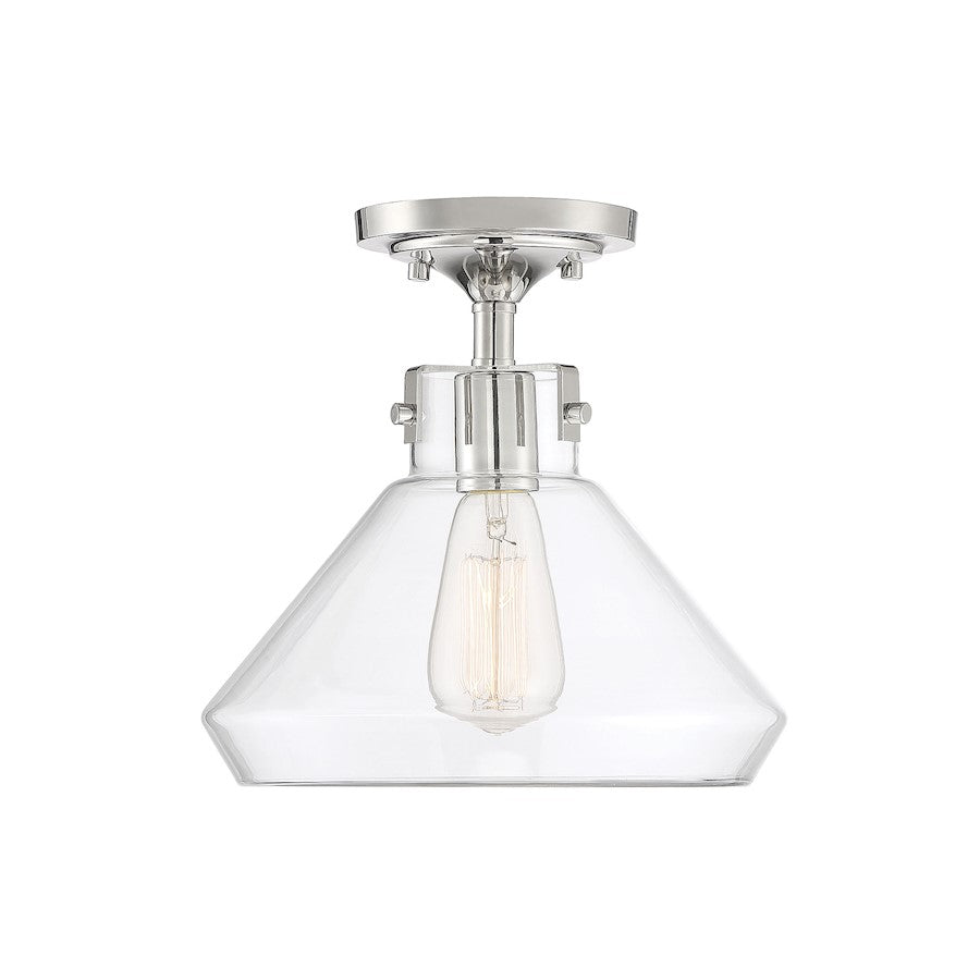 Savoy House 1 Light 5" Flush Mount, White