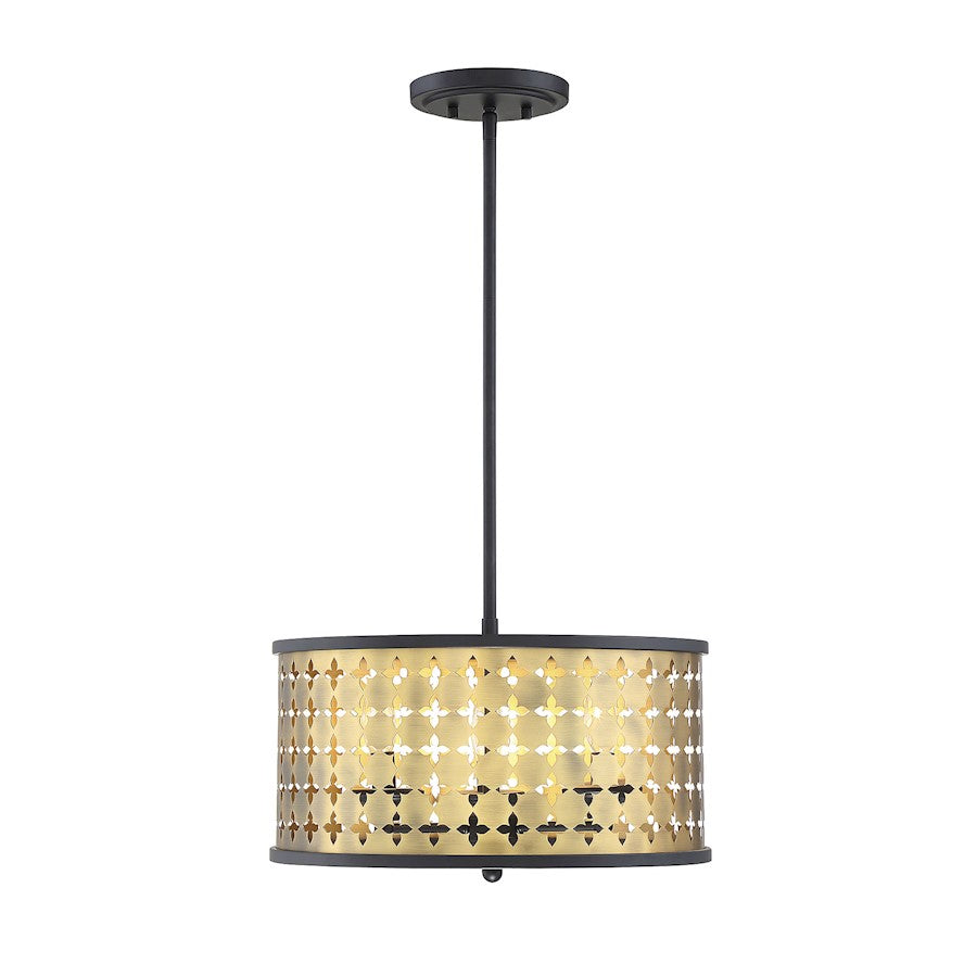Savoy House Pelham 3 Light Convertible Semi Flush Mount, Castillo