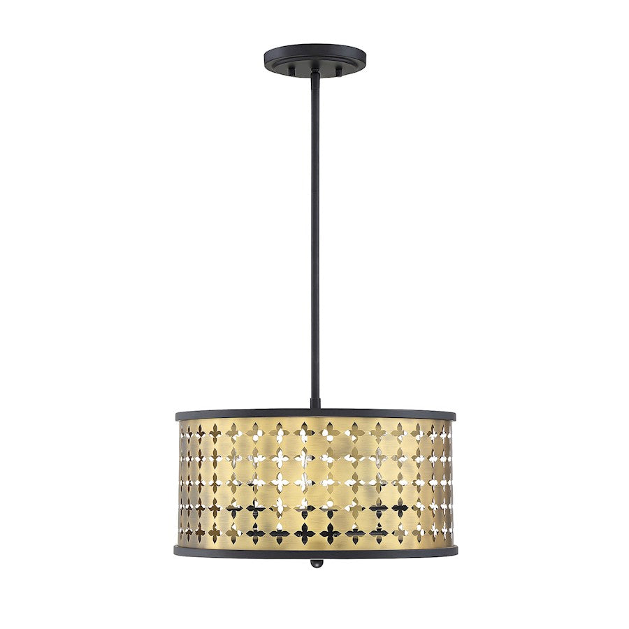 Savoy House Pelham 3 Light Convertible Semi Flush Mount, Castillo