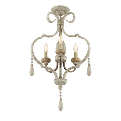 Savoy House Acadia 3 Light Semi-Flush, Avignon