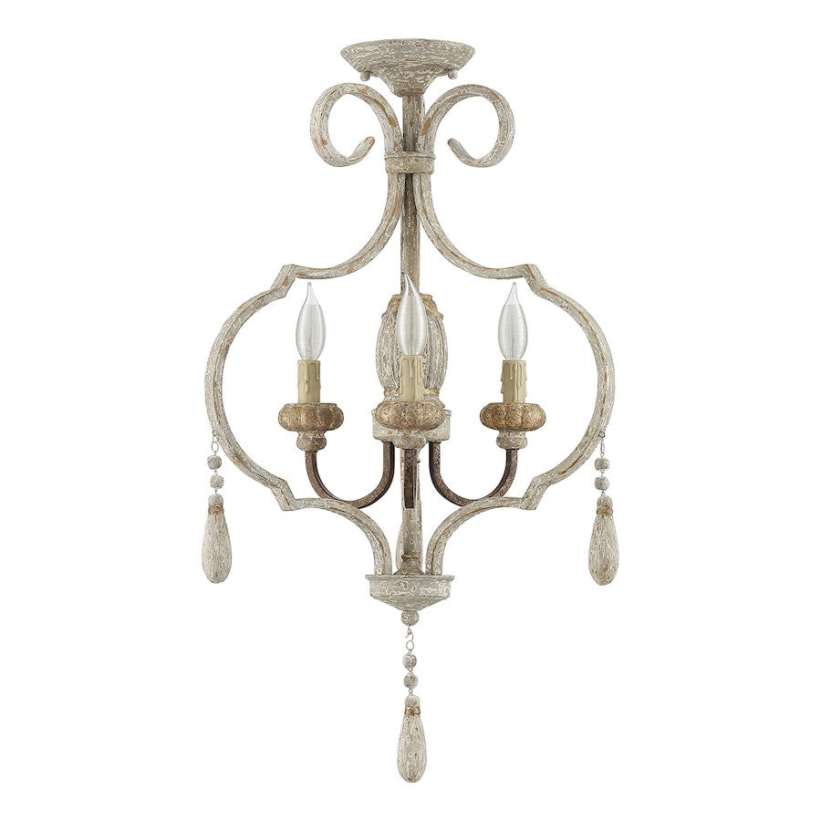 Savoy House Acadia 3 Light Semi-Flush, Avignon