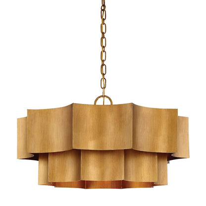 Savoy House Shelby 6-Light Pendant, Gold Patina - 7-101-6-54