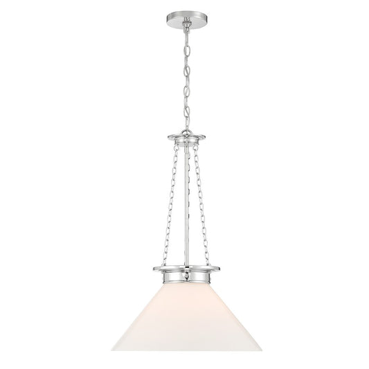 1 Light Pendant, Polished Nickel