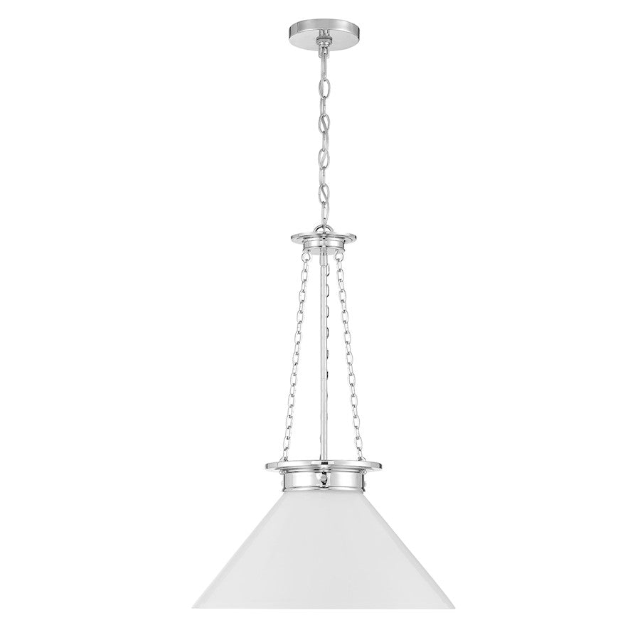 1 Light Pendant, Polished Nickel