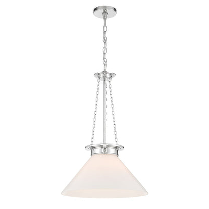 1 Light Pendant, Polished Nickel