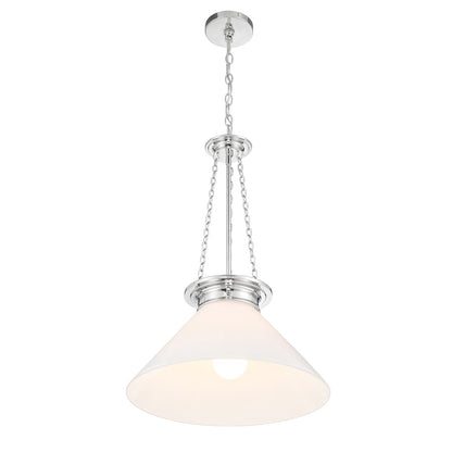 1 Light Pendant, Polished Nickel