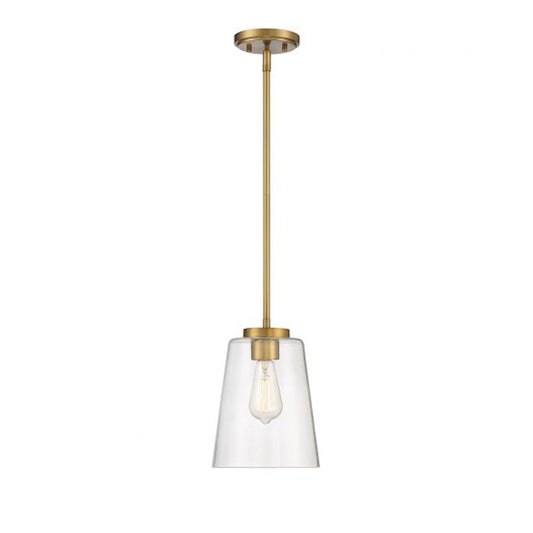 1 Light Pendant, Matte Black
