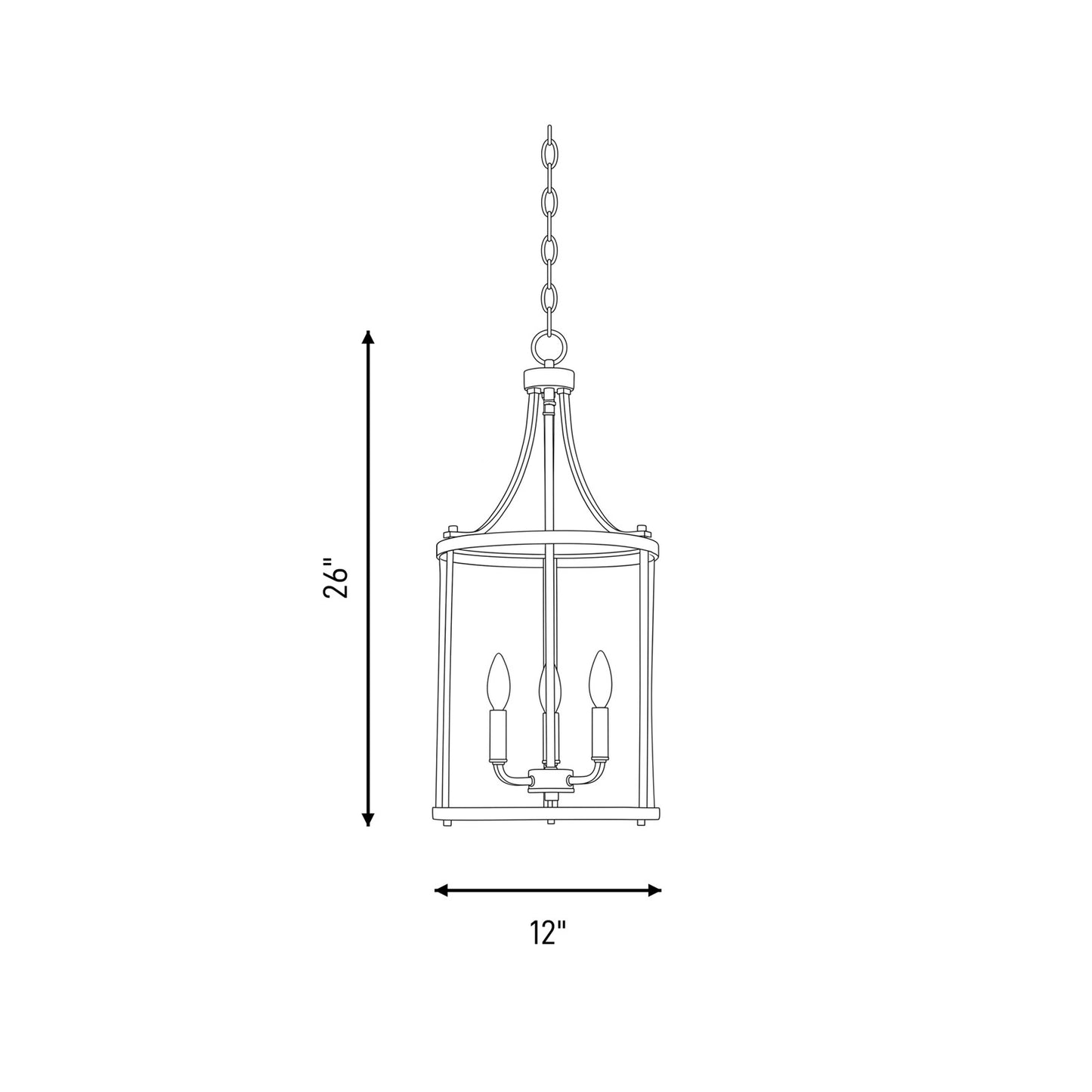 Savoy House Penrose Foyer, Black