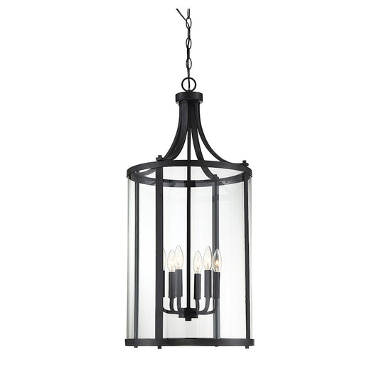 Savoy House Penrose 6-Light Pendant, Black - 7-1041-6-BK