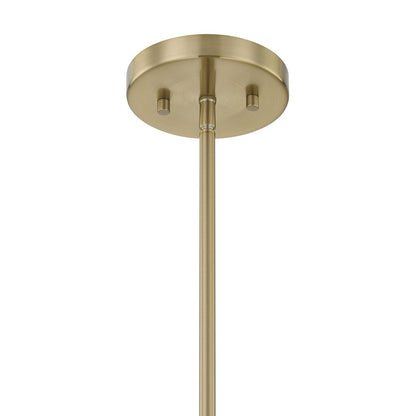 Savoy House Essentials Baldwin 1Lt Pendant, Brass/White